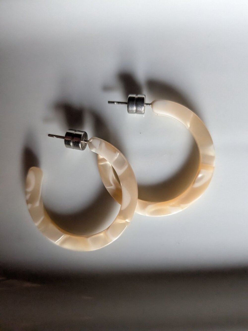 Machete Mini Hoops in Ivory